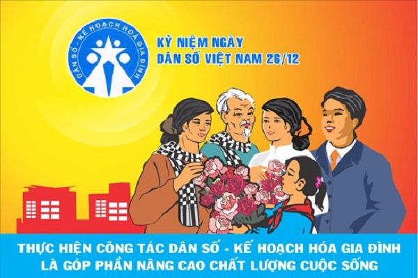 Tuyên truyền Ngày dân số Việt Nam (26/12/1961 - 26/12/2023).